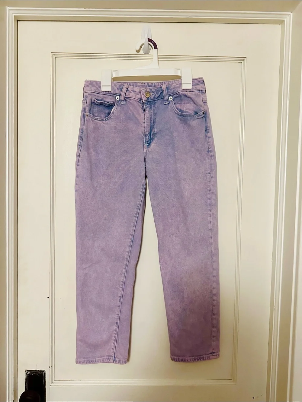 Pink Washed High-Rise Girls’ Girlfriend Jeans